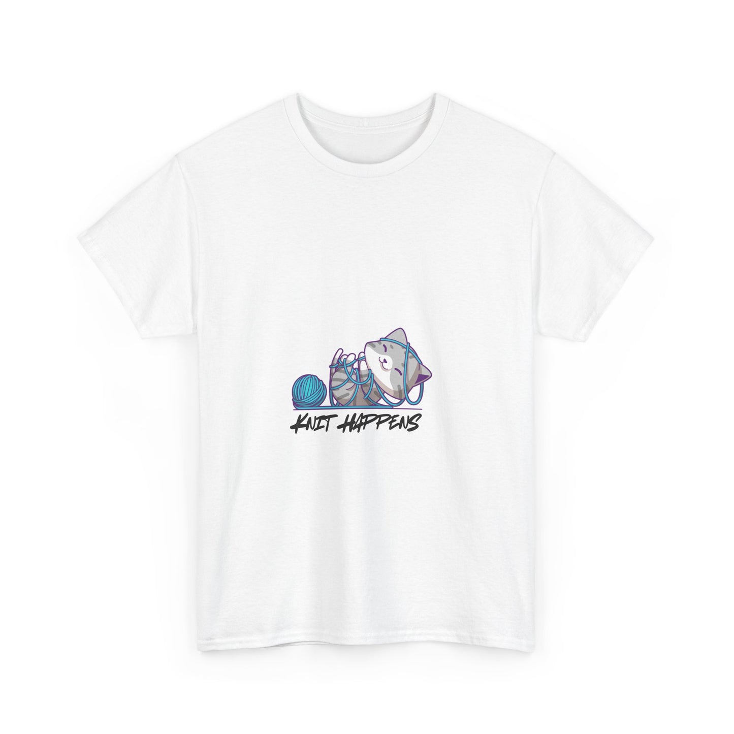 Knit Happens Unisex Heavy Cotton Tee
