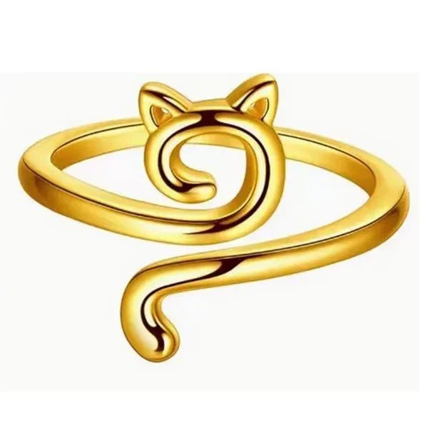 Adjustable Cat Crochet Ring - Beginner Yarn Guide Tool