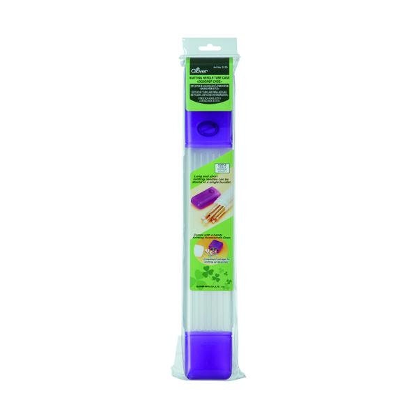 Clover Knitting Needle Tube Case Green or Purple