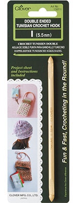 Clover Tunisian Crochet Hook Double Ended