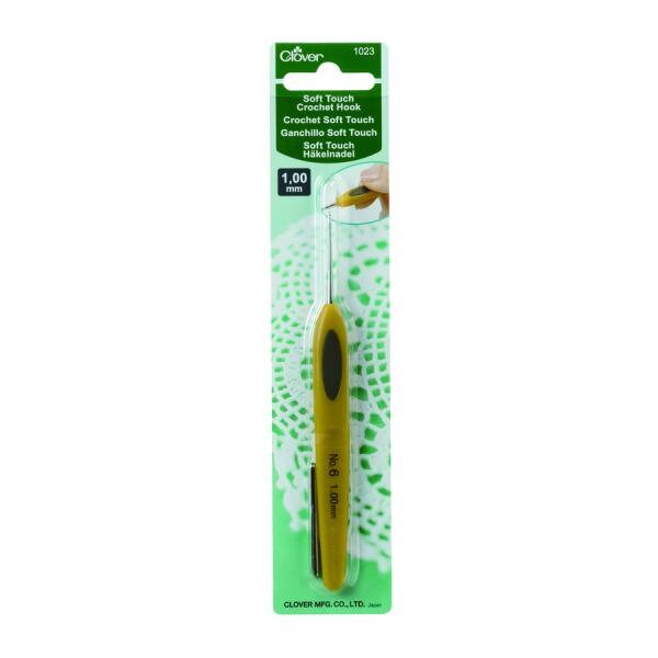 Clover Crochet Hook Soft Touch Steel