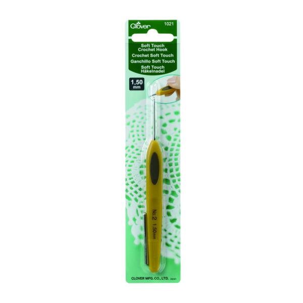 Clover Crochet Hook Soft Touch Steel