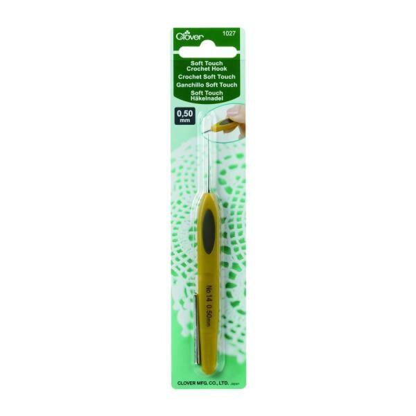 Clover Crochet Hook Soft Touch Steel