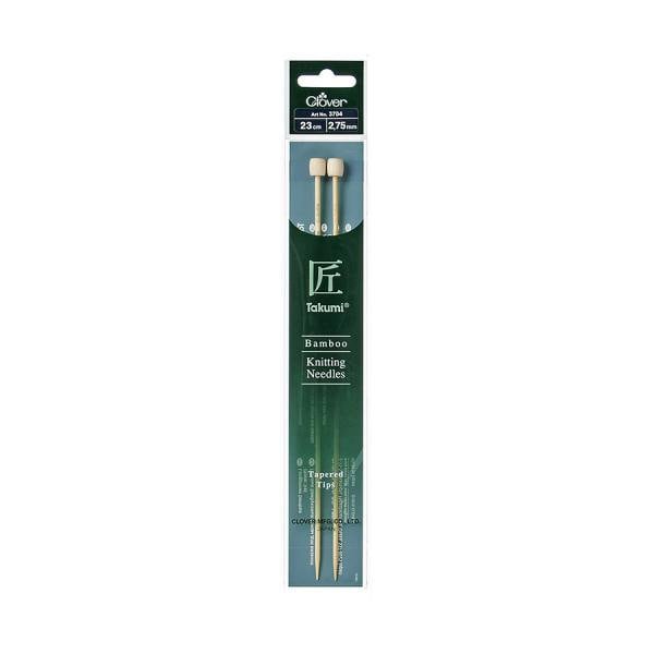 Clover Bamboo Knitting Needles Takumi Single 23cm