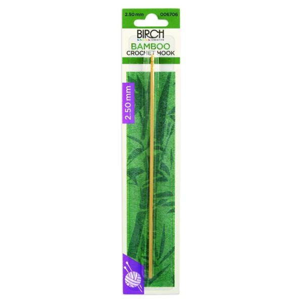 Birch Bamboo Crochet Hooks With Round Handle