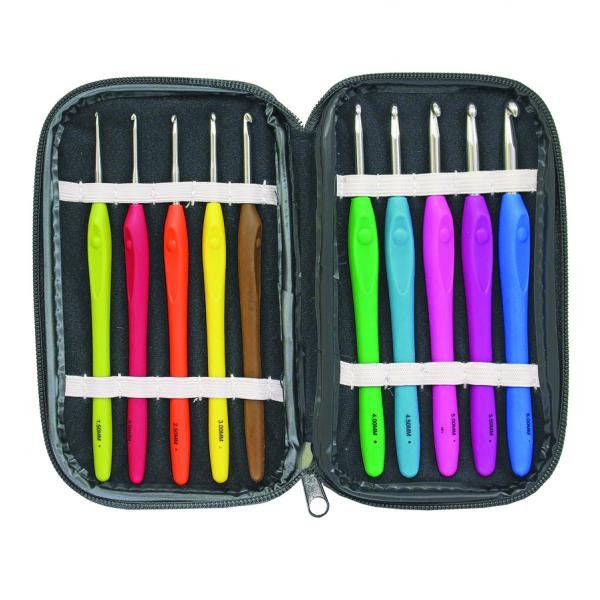 Birch Crochet Hook With Soft Handle Set
