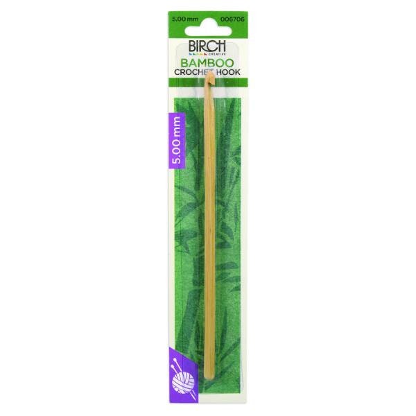 Birch Bamboo Crochet Hooks With Round Handle