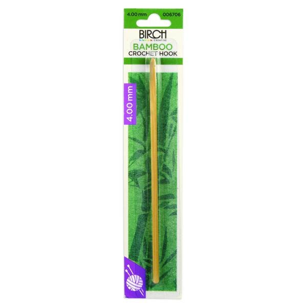 Birch Bamboo Crochet Hooks With Round Handle