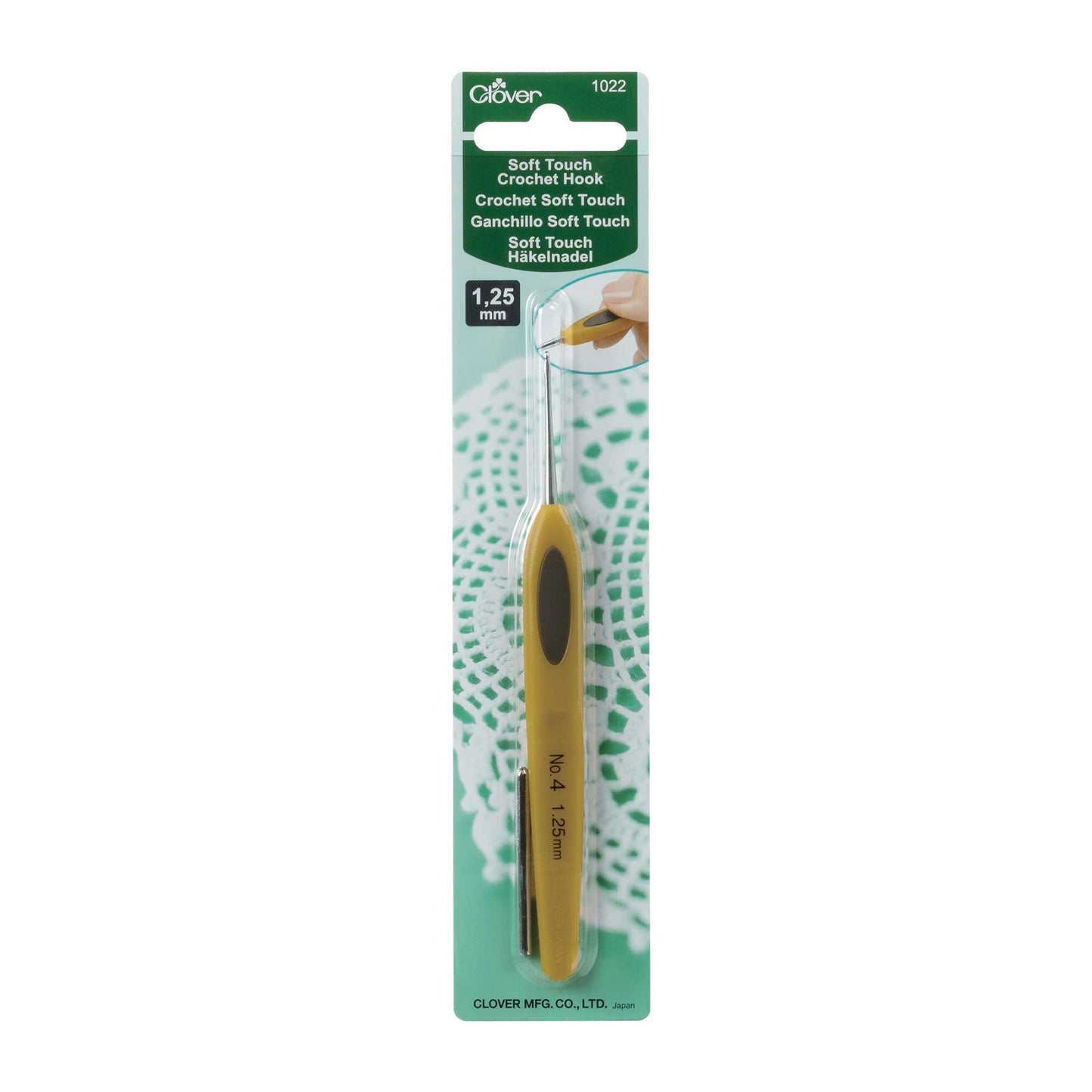 Clover Crochet Hook Soft Touch Steel