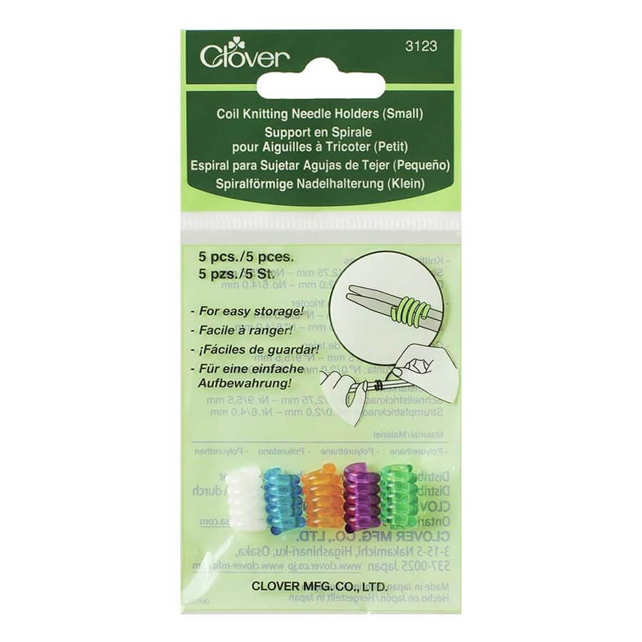 Clover Coil Knitting Needle Holder Large or Small