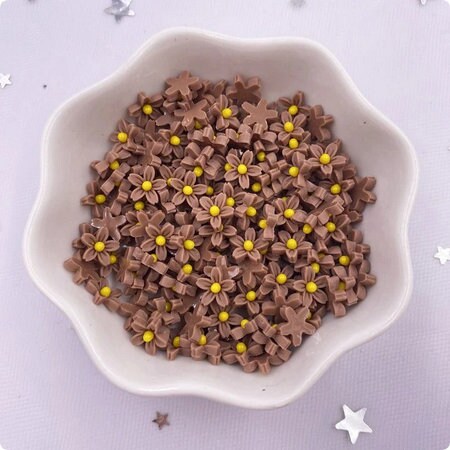 10 Resin Flatback Mini Flowers Various Colours Findings Embellishments