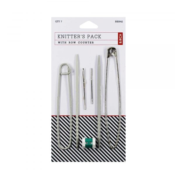 Birch Knitters Pack with Row Counter - 7 piece