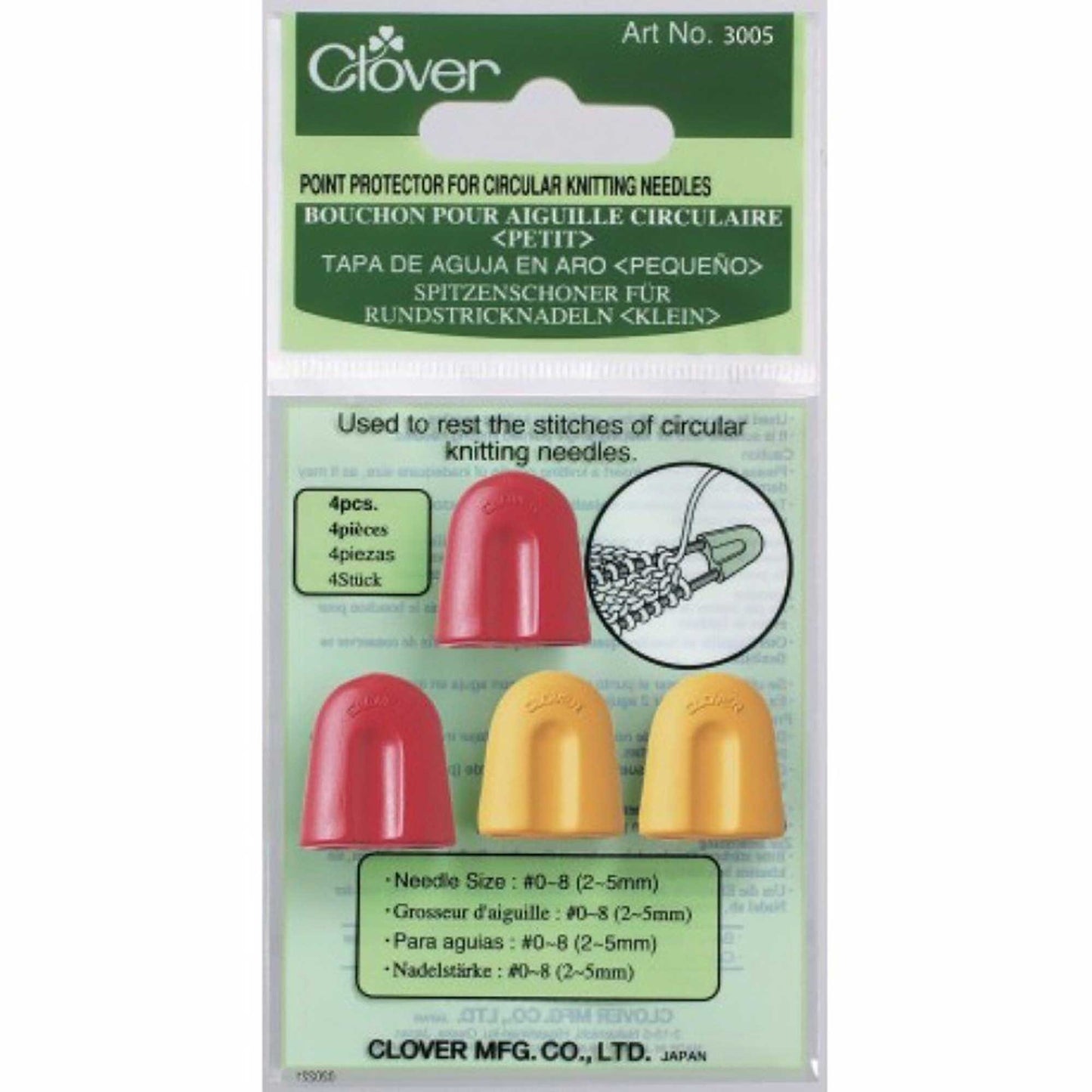 Clover Point Protector For Circular Needles