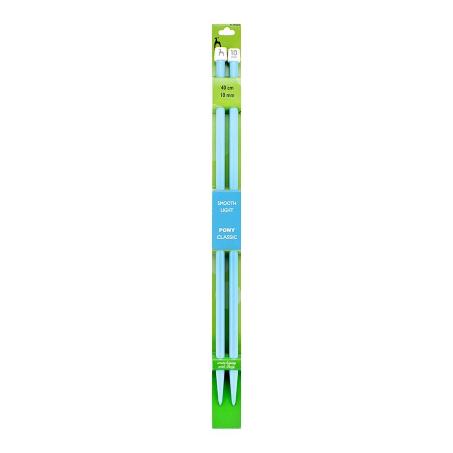 Pony Straight Knitting Needles - 40cm x 10mm