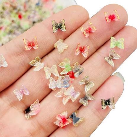 Kawaii DIY Charms Cabochons 10 pcs - Crowns, Fish, Reindeer, Carrots, Butterflies, Starfish