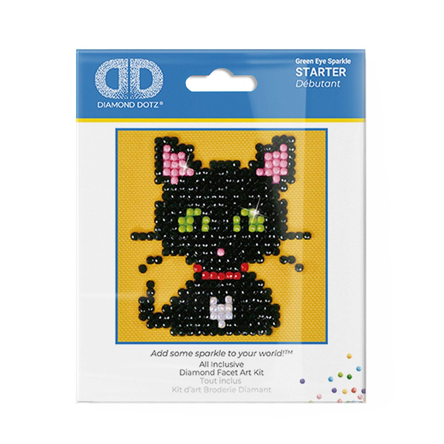 Diamond Dotz Cat Green Eye Sparkle
