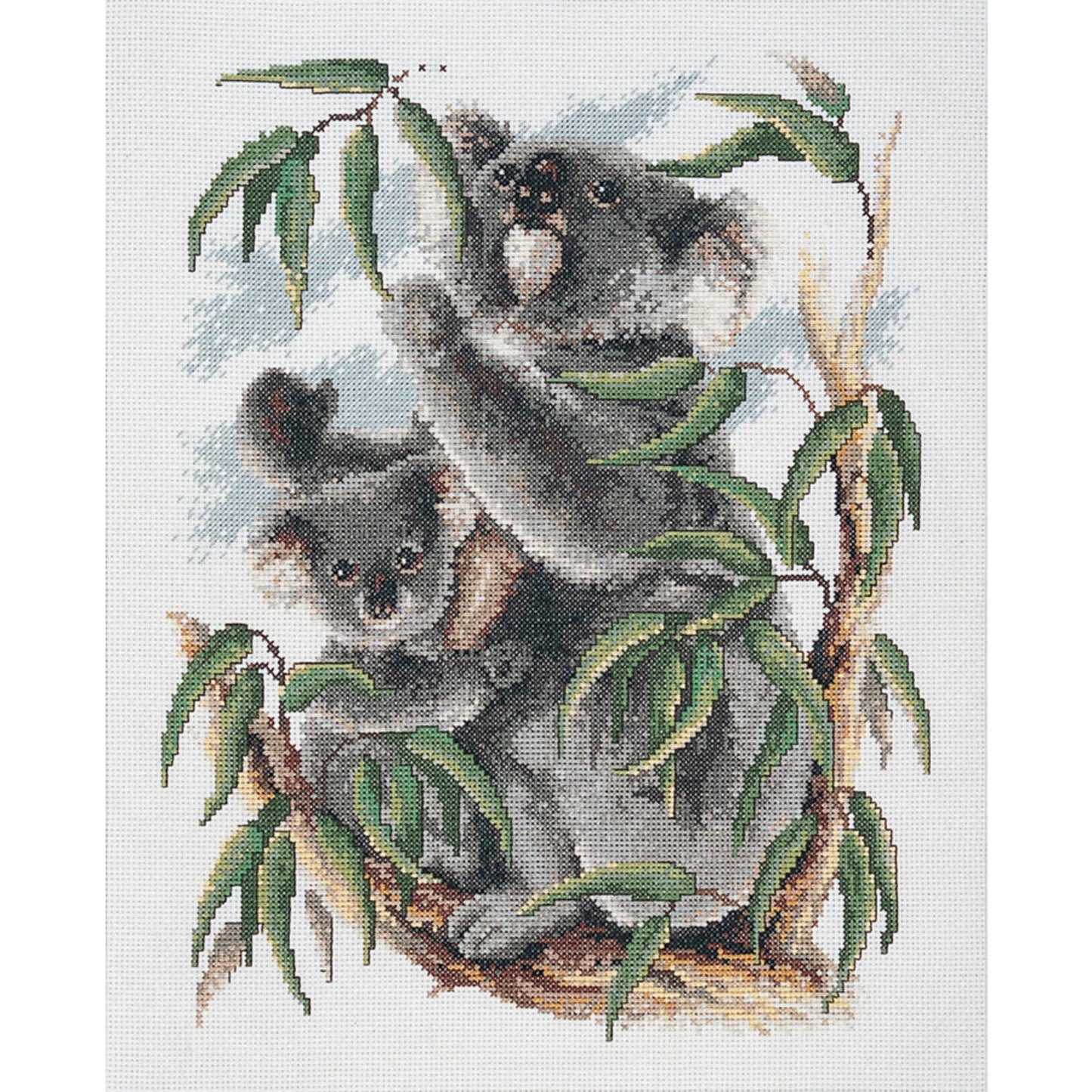 DMC Counted Cross Stitch Kit Australiana Koalas 28cm x 35.5cm