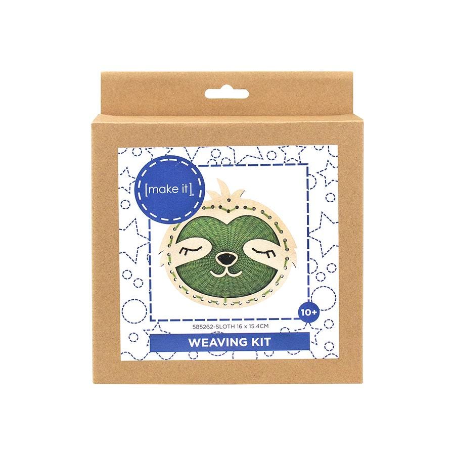 MAKE IT Weaving Kit – Bear (White) or Sloth