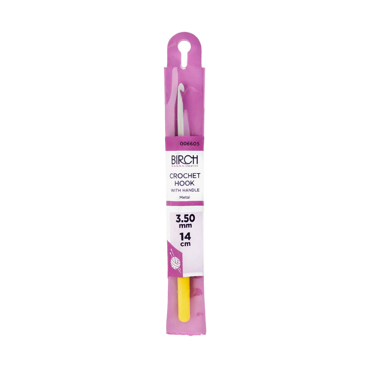 Birch Crochet Hook with Plastic Handle – 2mm to 5mm