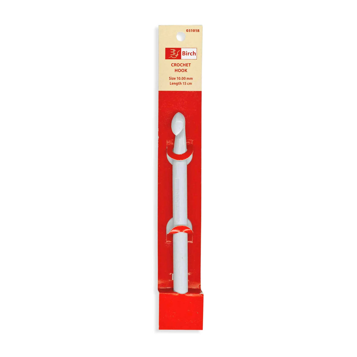 Birch Plastic Crochet Hook with Handle – 10mm