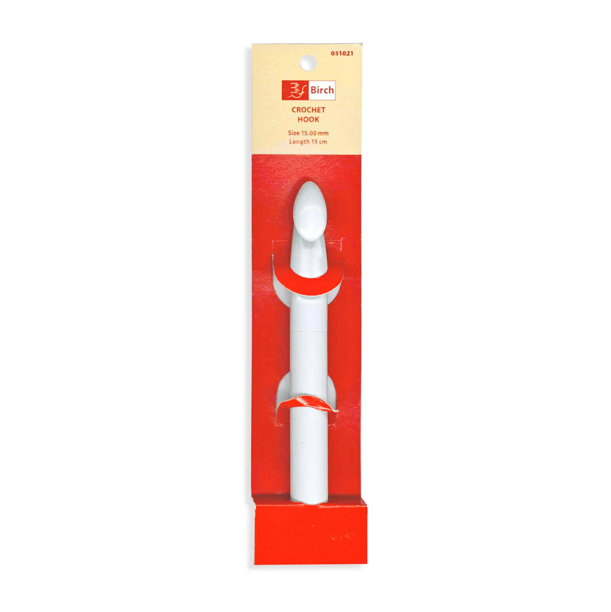 Birch Plastic Crochet Hook with Handle – 15mm