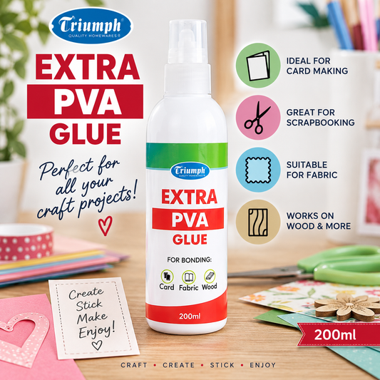 Triumph Extra PVA Glue 200ml Craft Glue Scrapbooking Card Making