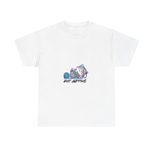 Knit Happens Unisex Heavy Cotton Tee
