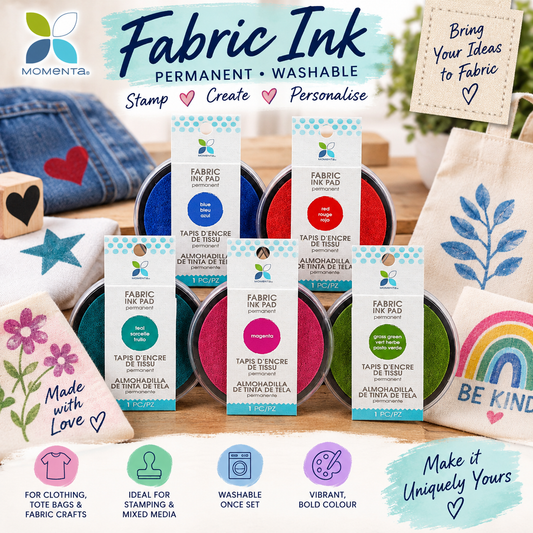 Momenta Fabric Ink Pad – Permanent Washable Textile Ink