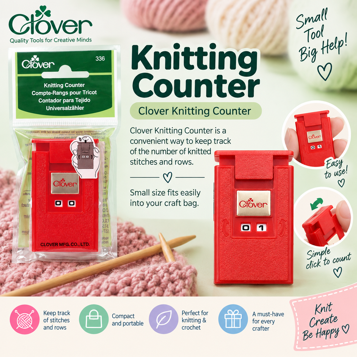 Clover Knitting Counter