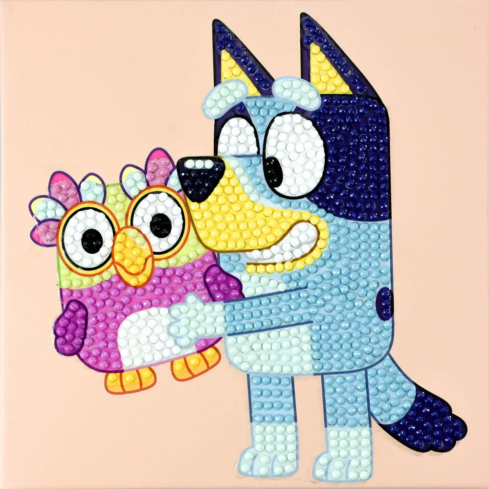 Bluey Diamond Painting Kit – 15 × 15cm | Bluey & Chattermax