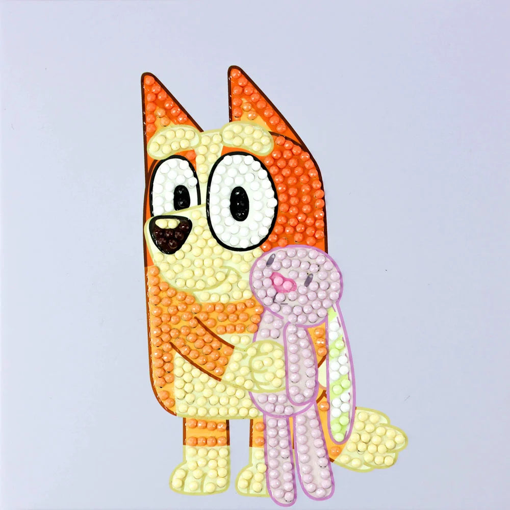Bluey Diamond Painting Kit – 15 × 15cm | Bluey & Chattermax