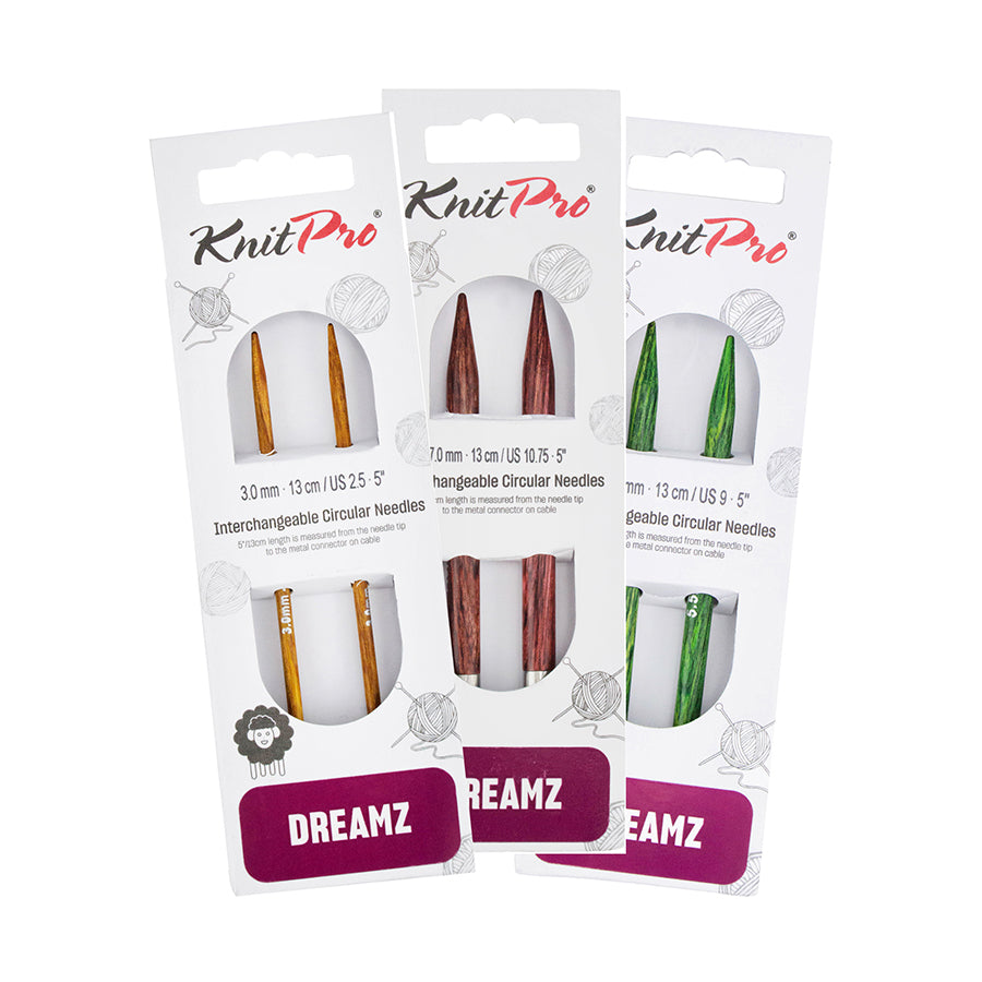 KnitPro Dreamz Interchangeable Circular Needle Tips – 13cm