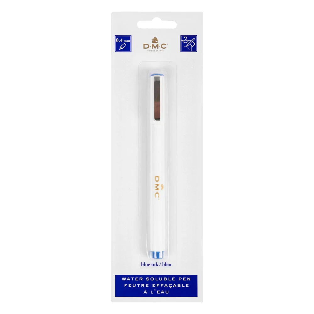 DMC Water Soluble Fabric Marking Pen – Blue 0.4mm | Embroidery & Sewing
