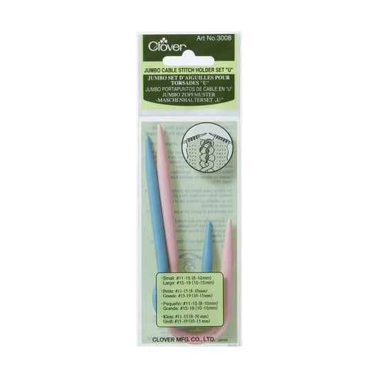 Clover Jumbo Cable Stitch Holder - U Shaped