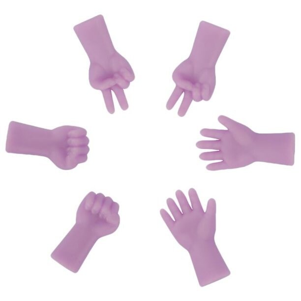 Knitting Needle Stoppers - Rock Paper Scissor ~ Set of 6