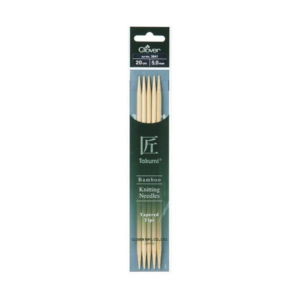Bamboo Knitting Needles “Takumi” Double Pointed 20 cm