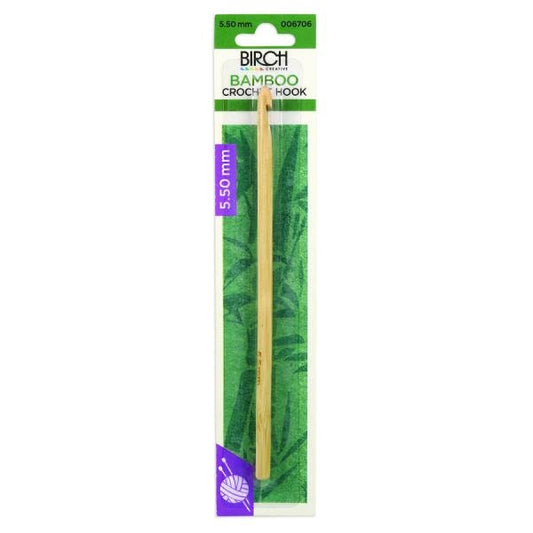 Birch Bamboo Crochet Hooks With Round Handle