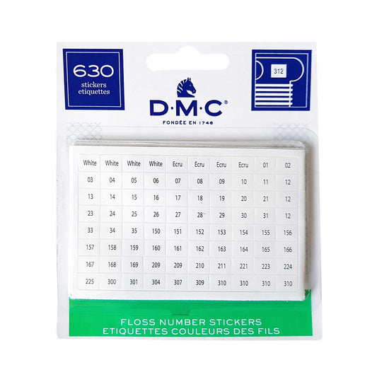 DMC 630 Number Labels/Stickers