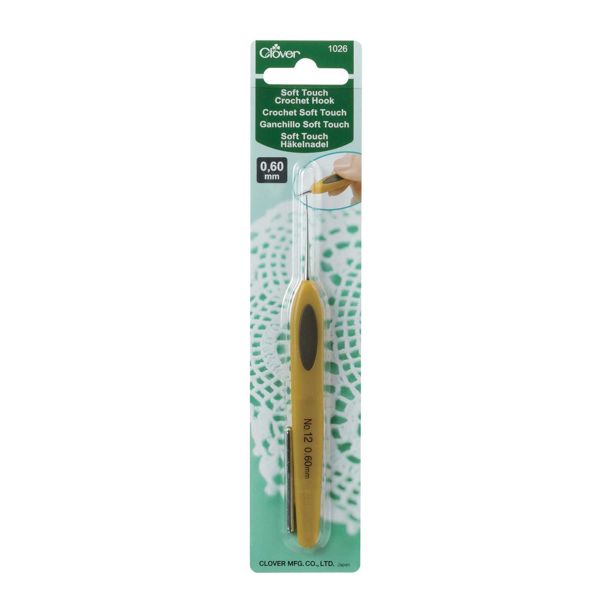 Clover Crochet Hook Soft Touch Steel