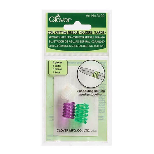 Clover Coil Knitting Needle Holder Large or Small
