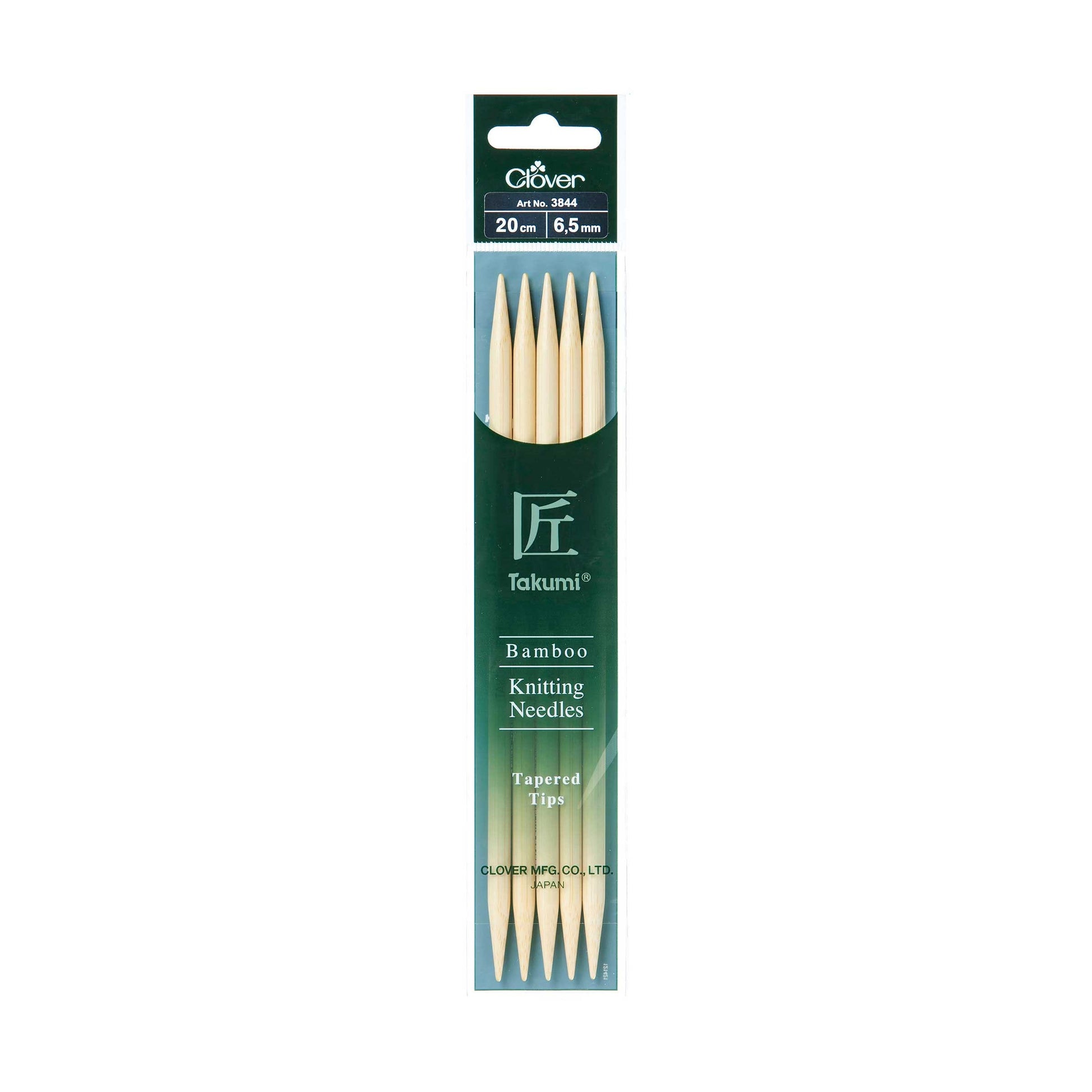 Bamboo Knitting Needles “Takumi” Double Pointed 20 cm