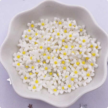 10 Resin Flatback Mini Flowers Various Colours Findings Embellishments