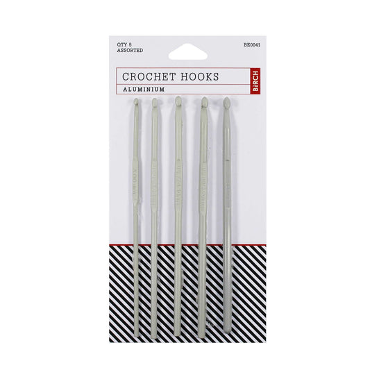 Birch Crochet Hooks Aluminium Set of 5