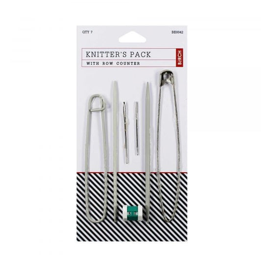 Birch Knitters Pack with Row Counter - 7 piece
