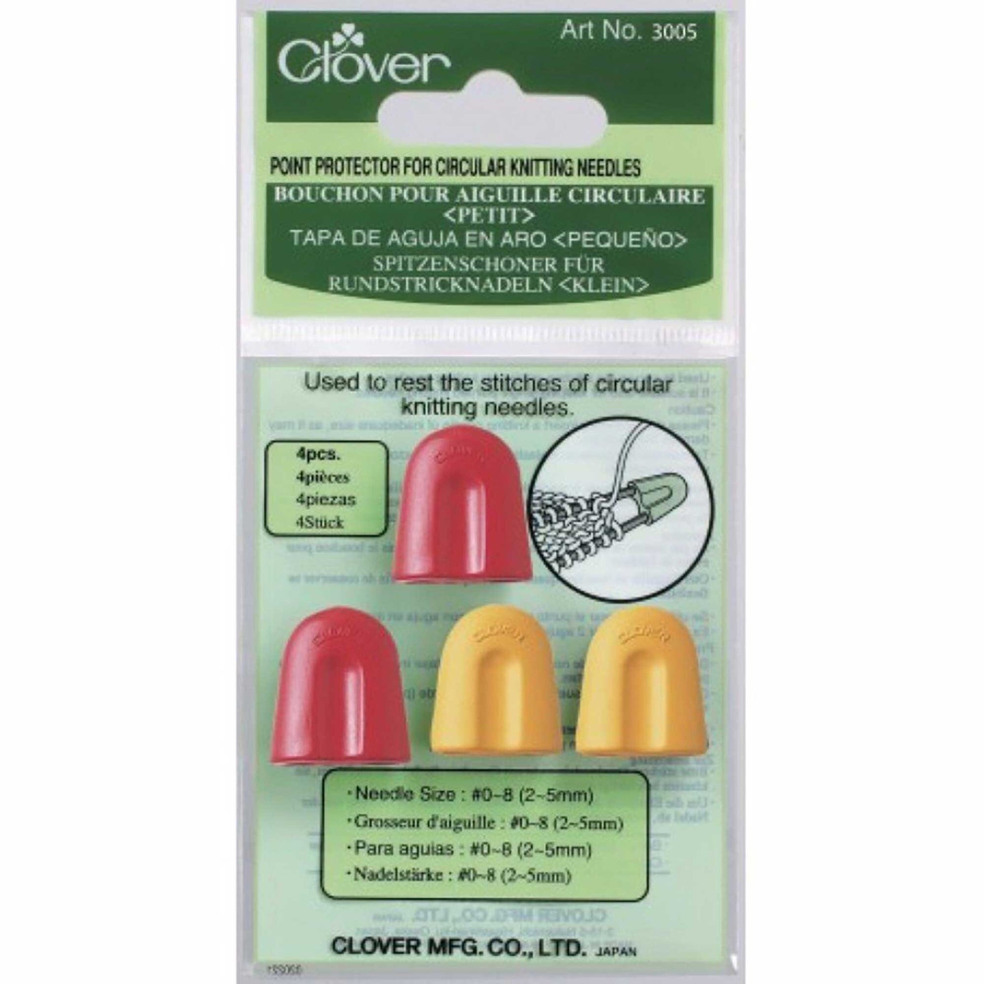 Clover Point Protector For Circular Needles