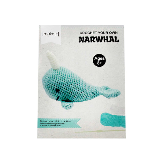 Make It Crochet Your Own Narwhal Kit