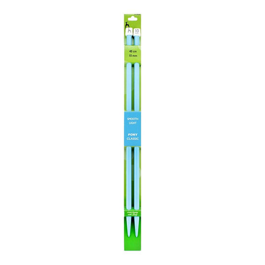 Pony Straight Knitting Needles - 40cm x 10mm