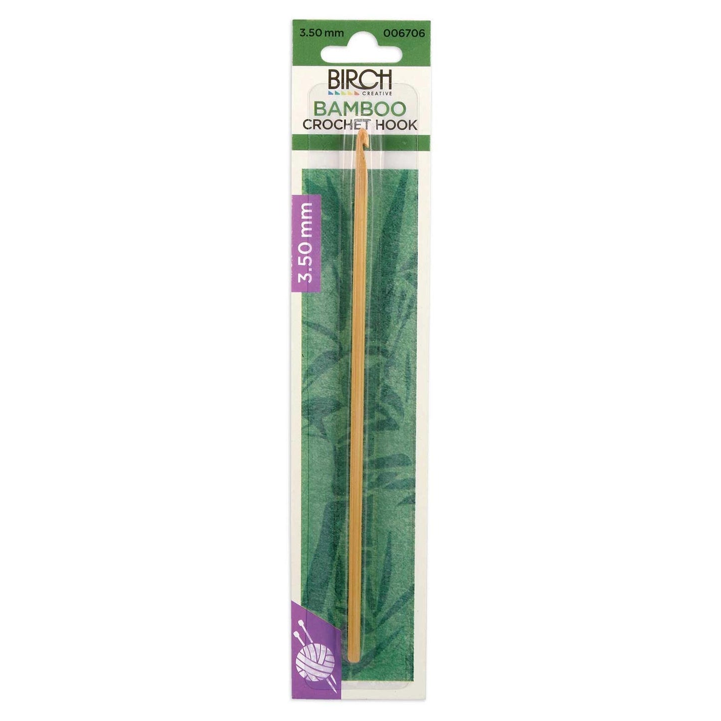 Birch Bamboo Crochet Hooks With Round Handle