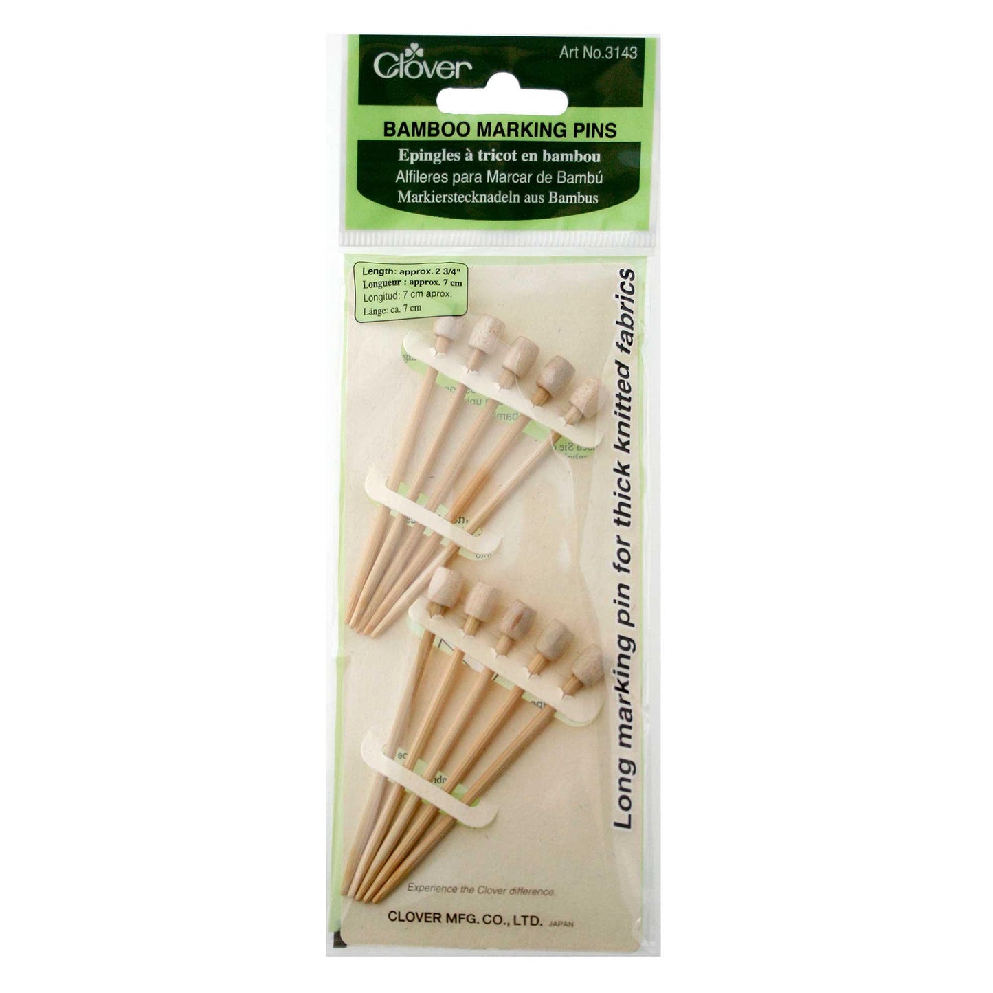 Clover Bamboo Marking Pins – Pack of 10