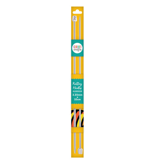 Colourme Knitting Needle 25cm - 3.25mm Aluminium